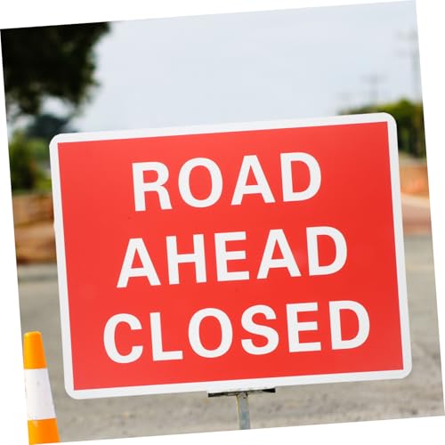 DECOMELODY PVC Verkehrszeichen Straßenabsperrung Warnschild mit Auffälligem Design Robuste PVC Platte Schnelle Montage für und Private Bereiche Reflektierend und DECOMELODY PVC Verkehrszeichen Straßenabsperrung Warnschild mit Auffälligem Design Robuste PVC Platte Schnelle Montage für und Private Bereiche Reflektierend und von DECOMELODY