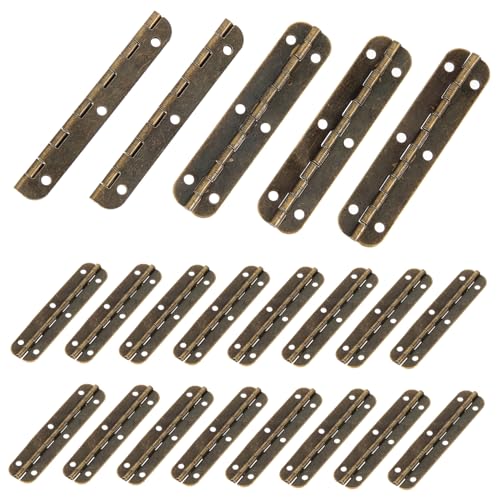 DECOMELODY Piano Scharnier Lang Klavierband Stangenscharnier Rostfrei Robust Für Schränke Holzboxen Werkzeugkisten Qing Antik von DECOMELODY