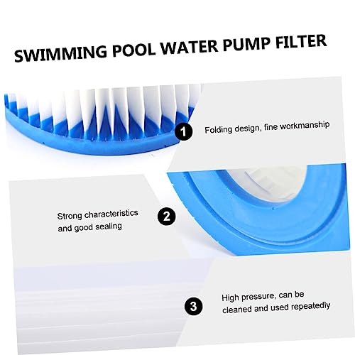 DECOMELODY Pool Wasserpumpenfilter Ersatzfilter Cartridge Robustem Abs Faltbares Design für Effektive von Haaren Blättern Sand Wiederverwendbar Langlebig Klarer Poolwasserfilter von DECOMELODY