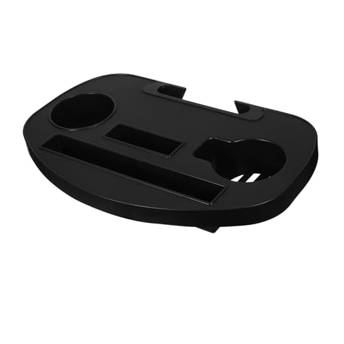 DECOMELODY Praktisches Plastikablage-tablett mit Getränkehalter für Liegestuhl Leichter Wetterfester Organizer für Strand Camping und Outdoor Kompakte Ablage für Snacks und von DECOMELODY