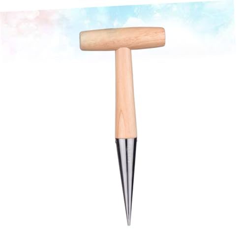 DECOMELODY Professioneller Gartenlochstecher aus Robustem Material mit Ergonomischem Griff Multifunktionaler Pflanzwerkzeug Dispenser für Aussaat Düngung und Setzlings Transplantation von DECOMELODY