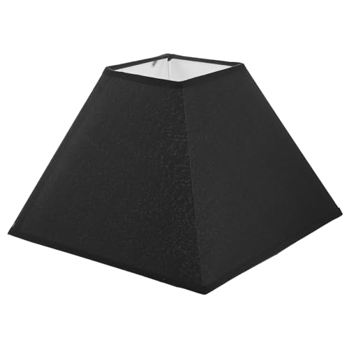 DECOMELODY Quadratischer Stoff Lampenschirm Schwarz Langlebiger Tischlampen Abdeckung Polyester Blendfreier Lichtschutz für Steh und Nachttischlampen Geeignet Robust und Pflegeleicht DECOMELODY Quadratischer Stoff Lampenschirm Schwarz Langlebiger Tischlampen Abdeckung Polyester Blendfreier Lichtschutz für Steh und Nachttischlampen Geeignet Robust und Pflegeleicht von DECOMELODY