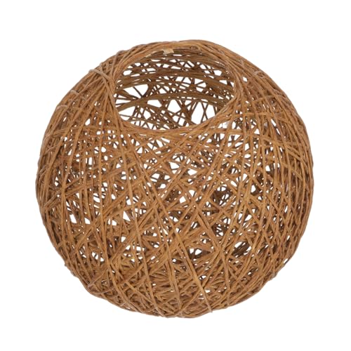 DECOMELODY Rattan Lampenschirm Kugelform Deckenleuchte Abdeckung Boho Stil Handgewebt Schutz für Wohnzimmer Schlafzimmer Tischlampe Garten Deko DECOMELODY Rattan Lampenschirm Kugelform Deckenleuchte Abdeckung Boho Stil Handgewebt Schutz für Wohnzimmer Schlafzimmer Tischlampe Garten Deko von DECOMELODY