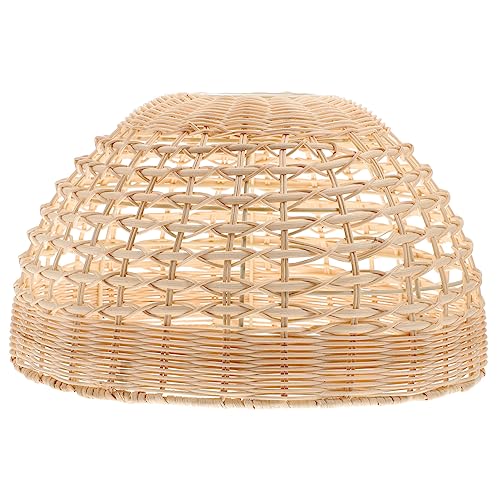 DECOMELODY Rattan Lampenschirm Vintage Geflochten Hängelampe Abdeckung für Wohnzimmer Restaurant Büro Elegantes Design für Natürliche DECOMELODY Rattan Lampenschirm Vintage Geflochten Hängelampe Abdeckung für Wohnzimmer Restaurant Büro Elegantes Design für Natürliche von DECOMELODY