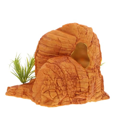 DECOMELODY Reptilienversteck aus Resin Naturgetreue Höhle für Leopard Schildkröten und Feuchte Terrarien Langlebiges Aquarium Geeignet für Verschiedene Wasser und Landtiere DECOMELODY Reptilienversteck aus Resin Naturgetreue Höhle für Leopard Schildkröten und Feuchte Terrarien Langlebiges Aquarium Geeignet für Verschiedene Wasser und Landtiere von DECOMELODY