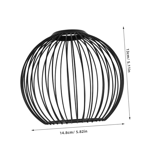 DECOMELODY Retro Eisen Draht Lampenschirm Hohl Lampenschirm DIY Lampenrahmen für Pendelleuchte Tischlampe Wohnzimmer Schlafzimmer Büro Dekorative Beleuchtung von DECOMELODY