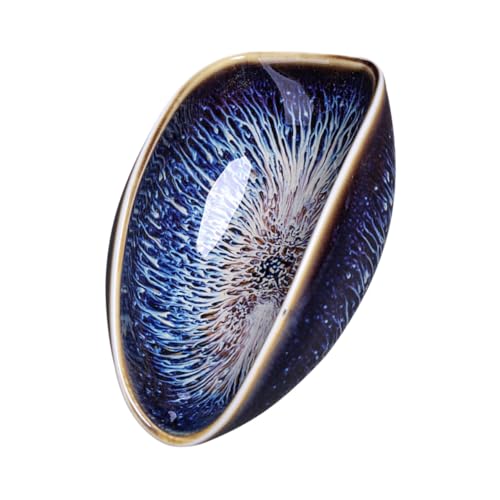 DECOMELODY Retro Keramik Teelöffel ohne Griff Feine Handgefertigte Teeschaufel Leicht und Kompakt für Zuhause Sicherer Lebensmittelechter Löffel Einfach zu Reinigen für Gongfu Tee von DECOMELODY