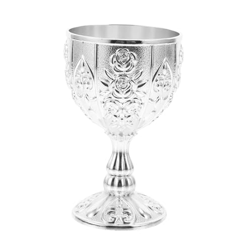 DECOMELODY Retro Metall Relief Schnapsglas Langlebiger Trinkbecher mit Feiner Verarbeitung Komfortable Haptik für Spirituosen Partys Einfache Reinigung Silberfarbener Vintage Stil DECOMELODY Retro Metall Relief Schnapsglas Langlebiger Trinkbecher mit Feiner Verarbeitung Komfortable Haptik für Spirituosen Partys Einfache Reinigung Silberfarbener Vintage Stil von DECOMELODY