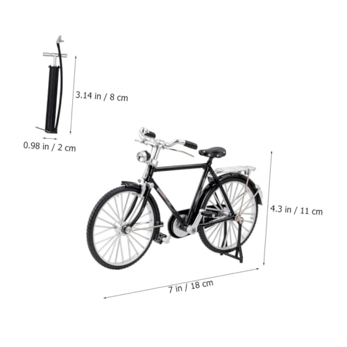DECOMELODY Retro Vintage Fahrrad Modell aus Legierung mit Fahrradpumpe Deko Ornament für Zuhause und Büro Robustes Stabiles Design Dekoratives Sammlerstück für Radfahrer und Fahrradliebhaber DECOMELODY Retro Vintage Fahrrad Modell aus Legierung mit Fahrradpumpe Deko Ornament für Zuhause und Büro Robustes Stabiles Design Dekoratives Sammlerstück für Radfahrer und Fahrradliebhaber von DECOMELODY