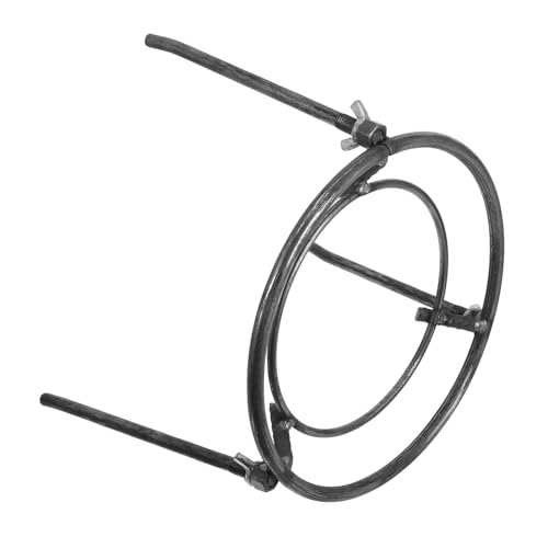 DECOMELODY Robustes Abnehmbares Dreibein Stativ aus Metall Hitzebeständig und Robust Vielseitiger Tragbarer Grill und Kochständer für Camping Outdoor Küche mit Feuerfestem Holzring Leicht zu von DECOMELODY