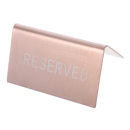 DECOMELODY Robustes Edelstahl Tischschild Roségold Einfach Installierbar Lesbar Reservierte Sitzplätze für Hochzeiten Restaurants Bankette und Dinner events Vielseitig Einsetzbar von DECOMELODY