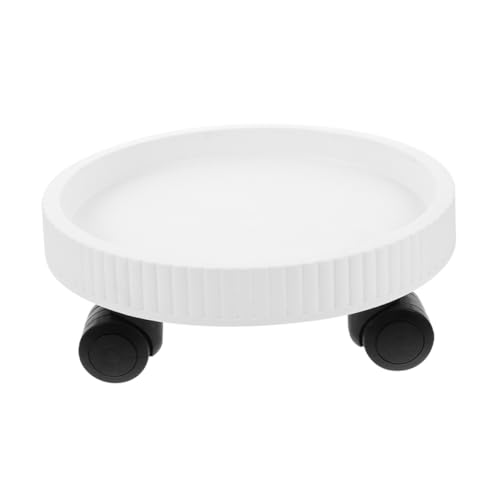 DECOMELODY Rollenblumentopf Untersetzer mit Rädern Beweglicher Pflanzenteller Material für und Außenbereich zur Einfachen Handhabung von Pflanzen und Blumentöpfen von DECOMELODY
