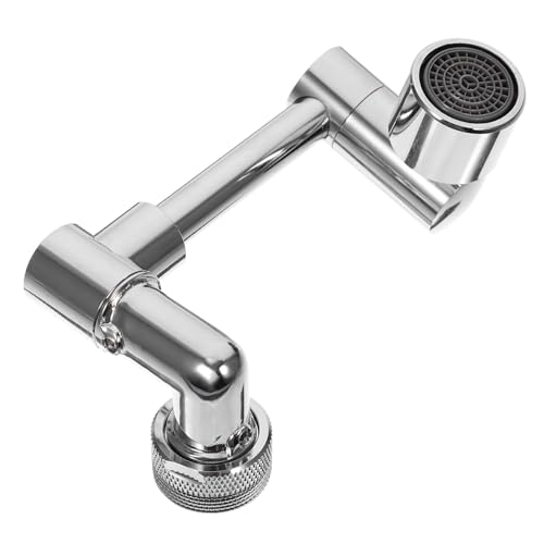 DECOMELODY Rotierender Wasserhahnaufsatz Schwenkbarer Luftsprudler mit Spritzfunktion Universeller Verlängerungsadapter für Küchen und Badezimmerarmaturen Klappbar und Zwei Strahlarten DECOMELODY Rotierender Wasserhahnaufsatz Schwenkbarer Luftsprudler mit Spritzfunktion Universeller Verlängerungsadapter für Küchen und Badezimmerarmaturen Klappbar und Zwei Strahlarten von DECOMELODY