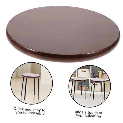DECOMELODY Runde Holzplatte Ersatzsitz für Barhocker aus Robustem Gummibaumholz Stabile Runde Sitzfläche Sitzteil für Zuhause und Stapelhocker DECOMELODY Runde Holzplatte Ersatzsitz für Barhocker aus Robustem Gummibaumholz Stabile Runde Sitzfläche Sitzteil für Zuhause und Stapelhocker von DECOMELODY