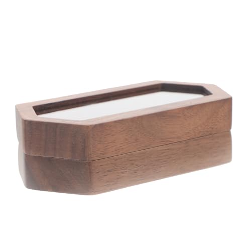 DECOMELODY Rustikale Holz Ringbox mit Magnetverschluss Kompakte Tragbare Schmuckschatulle für Eheringe Stabiles Flanellgefüttertes Etui Eleganter Doppelter Ringspeicher für Reise und DECOMELODY Rustikale Holz Ringbox mit Magnetverschluss Kompakte Tragbare Schmuckschatulle für Eheringe Stabiles Flanellgefüttertes Etui Eleganter Doppelter Ringspeicher für Reise und von DECOMELODY