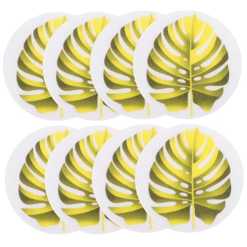 DECOMELODY Rutsch Badewannen Aufkleber Set Teilig Selbstklebende Gelbe Blattform wasserdichte Peva Rutsch Sticker für Kinderbadewanne rutschfeste Duschpads Dekorative Badewannenfolie von DECOMELODY