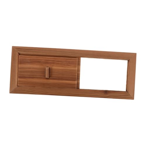 DECOMELODY Holzlüftungseinheit Für Sauna-Raum Fensterlüftung Zur Luftzirkulation Sauna-lüftungsfenster Mit Holzkonstruktion Dampfraum-lüftungsöffnung Für Belüftung von DECOMELODY