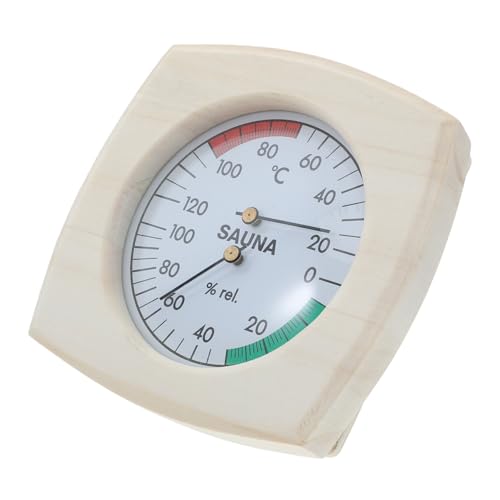 DECOMELODY Sauna Thermometer und Hygrometer für Präzise Temperatur und Feuchtigkeitsmessung Geeignet für Diverse Saunaräume Wandmontierbar Hitzebeständig für Sauna Zubehör DECOMELODY Sauna Thermometer und Hygrometer für Präzise Temperatur und Feuchtigkeitsmessung Geeignet für Diverse Saunaräume Wandmontierbar Hitzebeständig für Sauna Zubehör von DECOMELODY