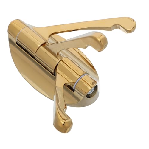 DECOMELODY Schwerer Faltbarer Metall Wandhaken mit Schwenkbaren Armen Verstellbar Rostfrei für Badezimmer Küche Garage als Handtuch und Kleiderhalter Elegante Goldene Oberfläche von DECOMELODY