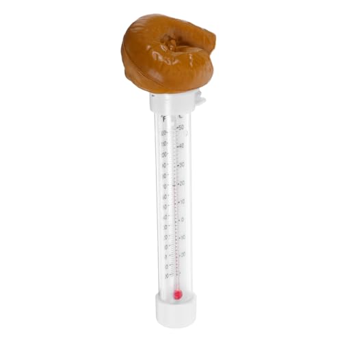 DECOMELODY Schwimmendes Poolthermometer mit Lustigem Poop Design Wasserfest Schwimmt Wasseroberfläche für Pools Aquarien für Outdoor Einsatz und Präzise Temperaturmessung von DECOMELODY