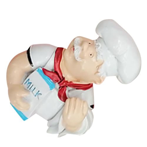 DECOMELODY Selbstklebender Chef Design Steckdosenhaken Wandhaken Kabelhalter für Bad und Küche Kratzfester Multifunktional Installieren zur Steckdosen und Kabelaufbewahrung von DECOMELODY