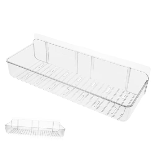 DECOMELODY Selbstklebendes Badezimmer-wandregal Filigranes Design Regal Zur Aufbewahrung Von Kleinigkeiten Selbstklebendes Gewürzregal Für Küche Badezimmer-stanzregal Wandhalterung Selbstkleb von DECOMELODY