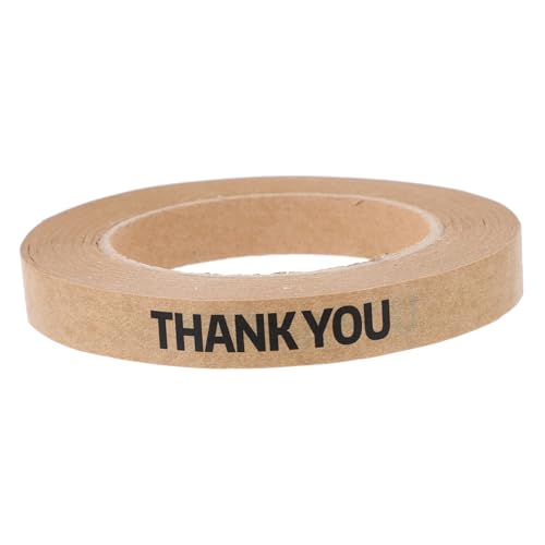 DECOMELODY Selbstklebendes Packband aus Naturkraftpapier Dankeschön Klebeband für Verpackungstüten Vielseitig Einsetzbar für Bäckerei Blumenarrangements Lebensmittelversiegelung für DECOMELODY Selbstklebendes Packband aus Naturkraftpapier Dankeschön Klebeband für Verpackungstüten Vielseitig Einsetzbar für Bäckerei Blumenarrangements Lebensmittelversiegelung für von DECOMELODY