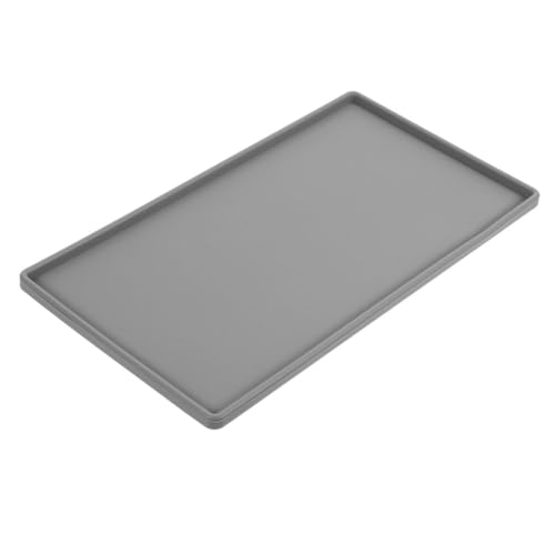 DECOMELODY Silikon Abtropfmatte Rutschfest mit Erhöhtem Rand Flexible Küchentheke Matte Großes Trocken tablett für Geschirr Bpa frei Vielseitig für Küche Bad Büro Geeignet von DECOMELODY