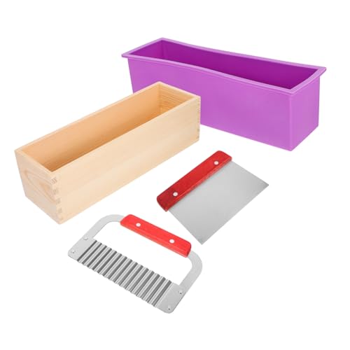 DECOMELODY Silikon Seifenform Rechteckige DIY Seifenherstellung Kit Handgemachte Seifenformen mit Praktischem Holzbox für Seifen Selber Machen Erwachsene Anfänger und Profis DECOMELODY Silikon Seifenform Rechteckige DIY Seifenherstellung Kit Handgemachte Seifenformen mit Praktischem Holzbox für Seifen Selber Machen Erwachsene Anfänger und Profis von DECOMELODY