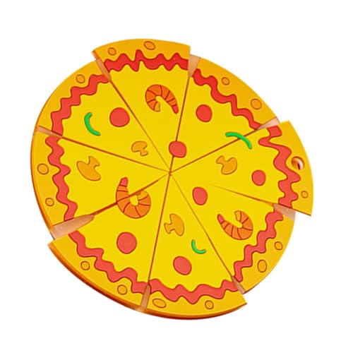 DECOMELODY Silikon Untersetzer Pizza Motiv Groß Hitzebeständig rutschfest Wiederverwendbar Tischset für Heiße Töpfe Getränke Praktische Isoliermatte für Küche und Esszimmer von DECOMELODY