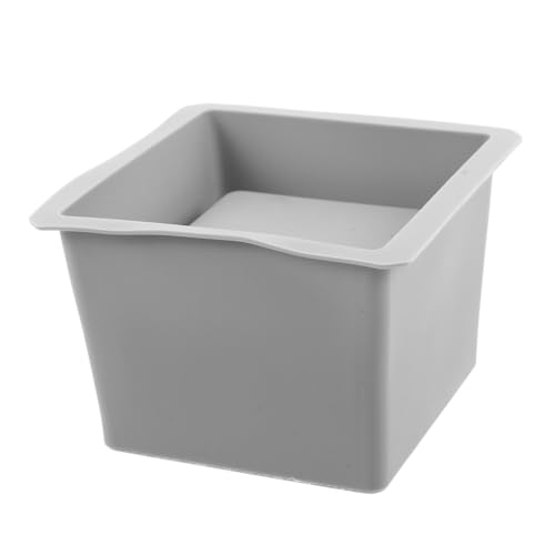 DECOMELODY Silikonform für Sukkulententopf mit Doppellagiger Struktur Beton und Epoxidharzform Vielseitige DIY Vase und Stifthalter Graue Silikon Gipsformen für Effiziente Pflanzflächen von DECOMELODY