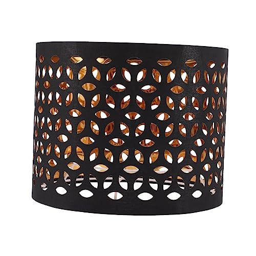 DECOMELODY Stoff Lampenschirm mit Hohldesign Dekorativer Lampenbezug aus Hochwertigem Material Einfache Montage Für Tischlampe Stehlampe und Hängelampe Warme Wohnatmosphäre Schaffend von DECOMELODY