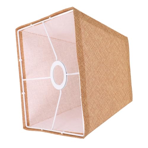 DECOMELODY Stoff lampenschirm Trapezförmig Sanfte Lichtstreuung Vielseitig für Tisch Steh Wandleuchten Abnehmbar Einfache Montage Weiche Haptik Dezente Wohnraumdekoration von DECOMELODY