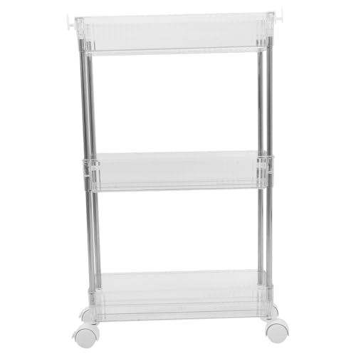 DECOMELODY Stufiger Utility Cart mit Platzsparender Mobiler Aufbewahrungswagen für Bad Büro Küche Schmaler Rollbarer Organizer mit Großer Kapazität Vielseitiges Etagenregal Breit DECOMELODY Stufiger Utility Cart mit Platzsparender Mobiler Aufbewahrungswagen für Bad Büro Küche Schmaler Rollbarer Organizer mit Großer Kapazität Vielseitiges Etagenregal Breit von DECOMELODY