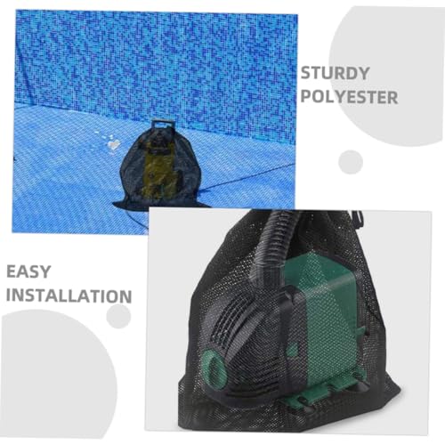 DECOMELODY Teichfilterbeutel aus Robustem Polyester mit Feinem Mesh Kordelzug Wiederverwendbar Mittlere für Teichpumpenfiltration und Wasserklärung im Außenbereich von DECOMELODY