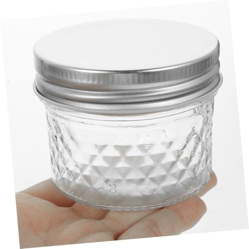 DECOMELODY Teiliges Kleine Transparente Einmachgläser aus Glas mit Deckeln Stapelbare Haushaltsbehälter für Honig Marmelade und Lebensmittelaufbewahrung Leicht und Wiederverwendbar von DECOMELODY