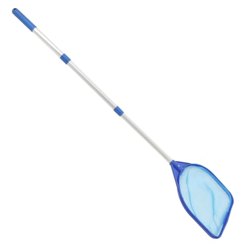 DECOMELODY Teleskopischer Pool und Teich Skimmer mit Feinem Netz Langlebiges Reinigungstool für Schwimmbad Fischteich und Aquarium Platzsparend und Vielseitig Einsetzbar von DECOMELODY