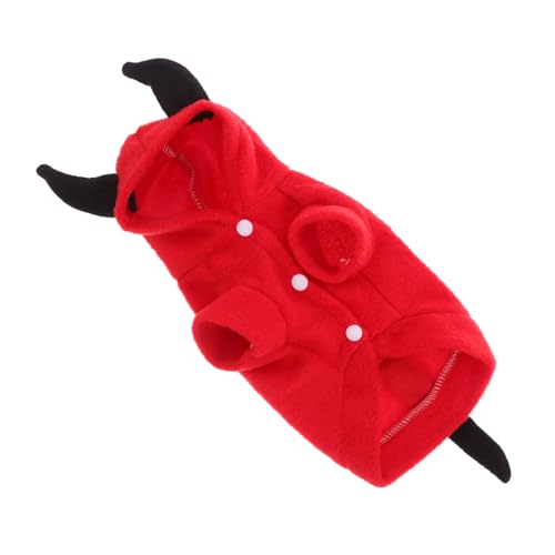 DECOMELODY Teufel Haustierkostüm Xs für Welpen Langlebige Hundebekleidung Halloween Outfit Stereoskopisches Design für Spaziergänge Jogging Festtage und Fotoshootings von DECOMELODY