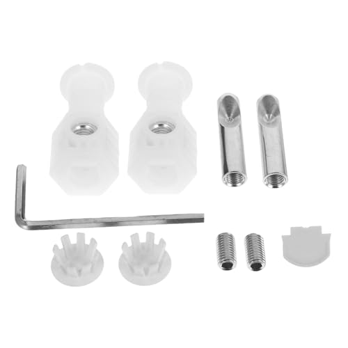 DECOMELODY Toilettensitz Befestigung Schrauben mit Kurzem Schraubenschlüssel Montage für Wc Sitz Verschleißfestes Material Stilvolle Schwarze Optik Einfache Installation für Zuhause und von DECOMELODY