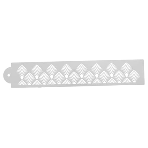 DECOMELODY Tortenschablone Kunststoff Randform Backzubehör DIY Tortenrand Dekorationsvorlage Leicht Robust für Präzise Muster für Kuchen und Gebäck Backform Zubehör von DECOMELODY