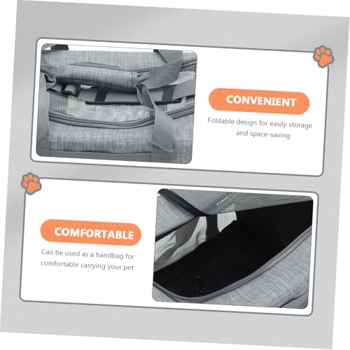 DECOMELODY Tragbare Katzen Transporttasche Handtasche aus Atmungsaktivem Material Faltbar und Leicht mit Aufbewahrungstaschen für Reisen und Alltag Geeignet für Katzen und Kätzchen DECOMELODY Tragbare Katzen Transporttasche Handtasche aus Atmungsaktivem Material Faltbar und Leicht mit Aufbewahrungstaschen für Reisen und Alltag Geeignet für Katzen und Kätzchen von DECOMELODY
