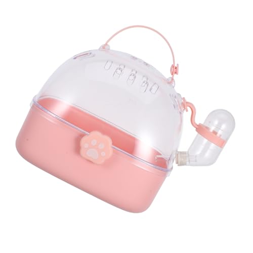 DECOMELODY Tragbarer Hamsterkäfig aus Robuster Kleiner Kleintier Reiseträger mit Sicherem Verschluss Geräumigem Innenraum und Wasserflasche für Hamster und Rennmäuse Unterwegs DECOMELODY Tragbarer Hamsterkäfig aus Robuster Kleiner Kleintier Reiseträger mit Sicherem Verschluss Geräumigem Innenraum und Wasserflasche für Hamster und Rennmäuse Unterwegs von DECOMELODY