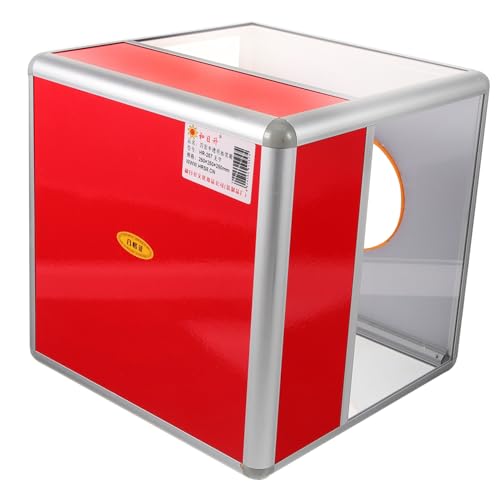 DECOMELODY Transparente Aluminium Legierung Lotteriebox Robust und Langlebig Raffle Box für Spenden Abstimmungen und Meetings Vielseitige Halbtransparente Ticket und Aufbewahrungsbox für von DECOMELODY
