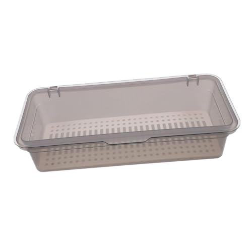 DECOMELODY Transparenter Besteckhalter mit Deckel Abtropfsystem für Essstäbchen und Löffel Kompakter Kunststoff Organizer für Küchenutensilien Grauer Besteckkorb für Saubere Arbeitsflächen DECOMELODY Transparenter Besteckhalter mit Deckel Abtropfsystem für Essstäbchen und Löffel Kompakter Kunststoff Organizer für Küchenutensilien Grauer Besteckkorb für Saubere Arbeitsflächen von DECOMELODY
