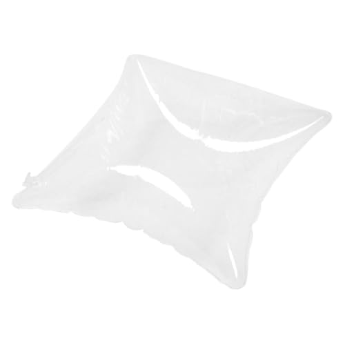 DECOMELODY Transparentes Aufblasbares Kissen Wasserdichtes Tragbares Sofa und Outdoor Sitzkissen Verstellbares Luftpolster für Wohnzimmer Camping Reisen und Bürostuhlstütze von DECOMELODY
