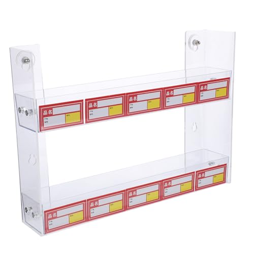 DECOMELODY Transparentes Zigaretten display regal aus Hochwertigem Material Robust und Langlebig Großer Stauraum für Shops Praktische und Klare Präsentation Platzsparend und Vielseitig von DECOMELODY