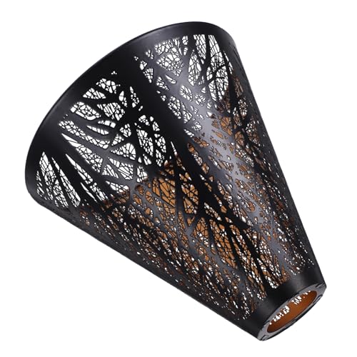 DECOMELODY Trommelform Lampenschirm für Tischlampe Vintage Metall Lampenschirm mit Elegantem Schwarz Gold Design Abnehmbar und Pflegeleicht für Wohnzimmer und Schlafzimmer Dekoration DECOMELODY Trommelform Lampenschirm für Tischlampe Vintage Metall Lampenschirm mit Elegantem Schwarz Gold Design Abnehmbar und Pflegeleicht für Wohnzimmer und Schlafzimmer Dekoration von DECOMELODY