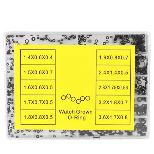 DECOMELODY Uhren Dichtungsset aus Wasserdichte O Ringe für Uhrenrückseiten Teiliges Sortiment für Reparatur und DIY Uhrmacher DECOMELODY Uhren Dichtungsset aus Wasserdichte O Ringe für Uhrenrückseiten Teiliges Sortiment für Reparatur und DIY Uhrmacher von DECOMELODY