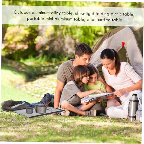 DECOMELODY Ultraleichter Klappbarer Outdoor Campingtisch aus Robustem Aluminiumlegierung Tragbar Handlich für Picknick Camping Wandern Grillen und Strandgebrauch Einfach zu Öffnen Falten DECOMELODY Ultraleichter Klappbarer Outdoor Campingtisch aus Robustem Aluminiumlegierung Tragbar Handlich für Picknick Camping Wandern Grillen und Strandgebrauch Einfach zu Öffnen Falten von DECOMELODY
