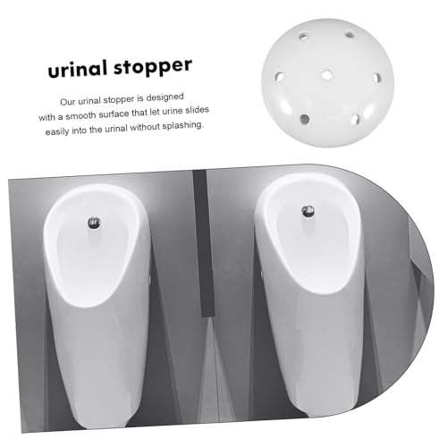 DECOMELODY Urinalzubehör Keramik Urinalsieb mit Löchern Geruchsstopper Urinalabflussdeckel Langlebig Einfache Installation für Büro und Geschäftsbadezimmer von DECOMELODY